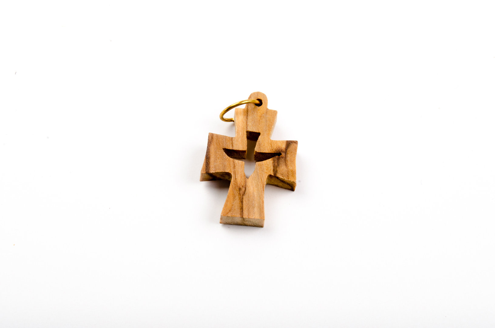 Halskette Holzkreuz Olivenholz mit Schnur Kreuz 6cm handgefertigt Bethlehem